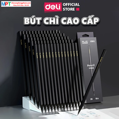 Bút chì Nusign Deli NS722-2B - Lõi đen cao cấp, thân bút hình lục giác