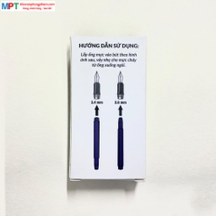 Hộp 10 ống mực Cánh Diều 2 đầu cắm 1.1ml - Mực tím