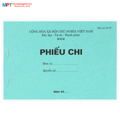 Phiếu chi A5 1 liên loại đẹp (13x19cm)