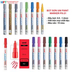 [CHÍNH HÃNG] Bút sơn Uni Paint Marker PX-21 nét 0.8 - 1.2mm