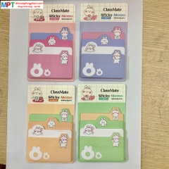Giấy note ghi chú Classmate Sticky Memo CL-SN014 - hình thỏ dễ thương, chia 4 kích thước/tập