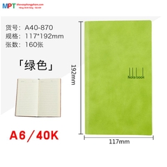 Sổ bìa da Heeton A40-870 khổ A6 (117x192mm)