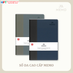 Sổ bìa da MEMO 5 - 200 trang 8724 - Kích thước: 135 x 195 mm, định lượng 70gsm, dòng kẻ ngang