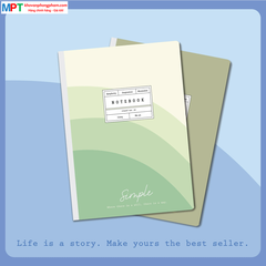 Sổ may gáy bìa bồi A4 Hải Tiến 300 trang Simple 3255 - Định lượng 70gsm