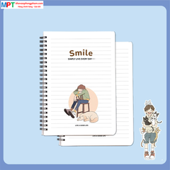 Sổ lò xo Hải Tiến A7 SMILE 200 trang 6768 - Giấy định lượng 80gsm, kích thước 70 x 100 mm