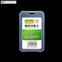 Mặt thẻ nhựa trong T-609V loại dọc - Bỏ vừa thẻ 54x85mm