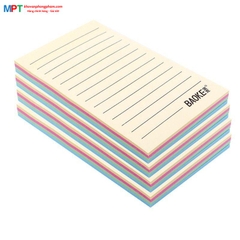 Giấy nhớ có dòng kẻ 4 màu Pastel Baoke TZ6003 (102x153mm, 100 tờ/tập)