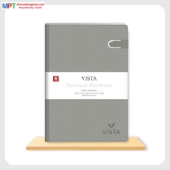 Sổ bìa da cao cấp VISTA 6 khuy bấm nam châm 200 trang 8403 - Kích thước: 150x210mm (Khổ A5)