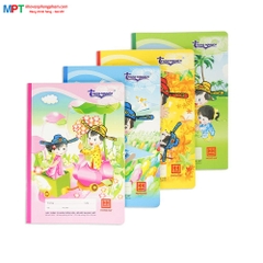 Vở 4 Ô ly Hồng Hà 48 trang Trạng Nguyên 0555 - Định lượng 100gsm, Giấy vàng chống lóa mỏi mắt - Mua 10 quyển tặng 1 bút chì