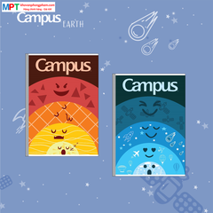 Vở kẻ ngang có chấm Campus EARTH 200 trang - Mua 5 quyển tặng 1 bút bi