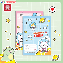 Vở 4 ô ly Hải Tiến 80 trang FAIRY 1879 - Định lượng 100gsm - Mua 05 quyển tặng 1 bút chì