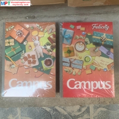[MẪU MỚI 2023] Vở kẻ ngang Campus Gift 2 120 trang - Mua 10 quyển tặng bút bi hoặc túi Clear
