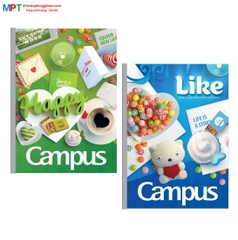 Vở kẻ ngang Campus Gift 80 trang - Mua 10 quyển tặng 01 bút bi