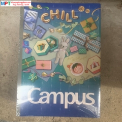 [MẪU MỚI 2023] Vở kẻ ngang Campus Gift 2 200 trang - Mua 5 quyển tặng bút bi hoặc túi Clear