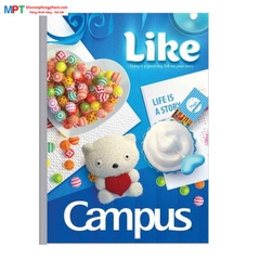 [SIÊU RẺ] Lốc 10 Vở kẻ ngang Campus Gift 80 trang - Tặng 1 bút bi