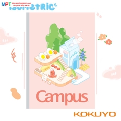 Vở kẻ ngang có chấm Campus ISOMETRIC 80 trang - Mua 10 quyển tặng bút bi