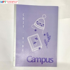 Vở Campus Muted Color 80 trang (Dòng kẻ ngang) - Mua 10 quyển tặng bút bi