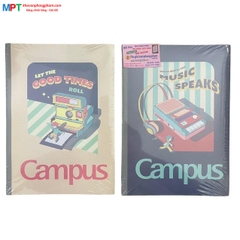 [MẪU MỚI 2023]  Vở kẻ ngang có chấm campus RETRO 200 trang - Mua 5 quyển tặng bút bi