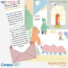 [MẪU MỚI 2024] Vở Caro Campus Land of Too-Shy 80 trang - Dòng kẻ caro 5mm (Mua 10 tặng 1 bút bi)