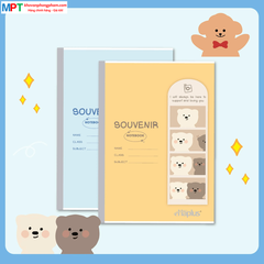 Vở kẻ ngang Haplus 120 trang Souvenir 5754 - Định lượng 60gsm - Mua 10 quyển tặng 01 bút bi