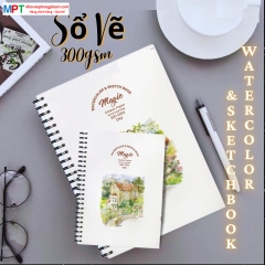 Sổ vẽ màu nước khổ A3 - 20 tờ Takeyo TMG-8287 (Định lượng 300gsm)