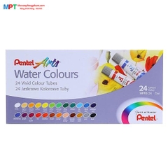 [CHÍNH HÃNG] Màu nước Pentel 24 màu Pentel WFRS-24 (Tuýp 5ml)