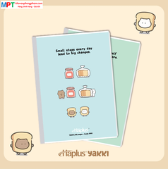 Vở kẻ ngang Haplus 80 trang YAKKI 9141 - Định lượng 60gsm, giấy chống lóa - Mua 10 quyển tặng 1 bút bi