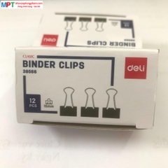 Kẹp đen 15mm DELI 38566