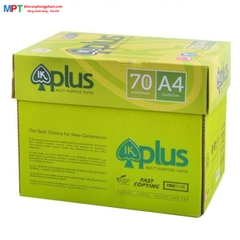 [TẶNG FILE 8 NGĂN] Thùng 5 tập Giấy in A4 IK Plus ĐL70gsm