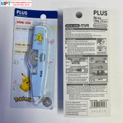 Băng xóa PLUS MR POKEMON 5mm x 6m - Màu xanh dương 100-V030