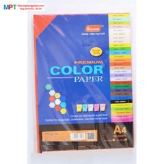 Bìa màu A4 màu ĐỎ - Định lượng 160gsm - 100 tờ/tập