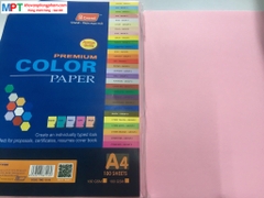Bìa Màu A4 màu Hồng Rose (Pink) - Định lượng 120gsm - 100 tờ/tập