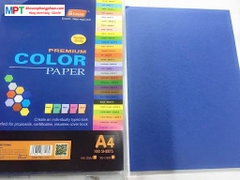 Bìa màu A4 MÀU XANH CÔ-BAN - Định lượng 120gsm - 100 tờ/tập