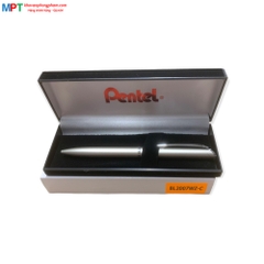 Bút ký cao cấp Pentel BL2007WZ-C nét 0.7mm thân bút màu ánh bạc - Mực xanh (Thiết kế nắp vặn thanh lịch) - Do Cty GOLDEN PEN NK