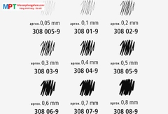 Bút Vẽ Kỹ Thuật Staedtler Chính Hãng 308 02 0.2mm Màu Đen (Bút Dạ Kim Số)