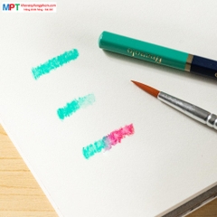 Bút chì màu gốc nước cao cấp 36 màu hộp thiếc kèm cọ tán Finenolo Deli EC129-36 (Tặng kèm giấy nhớ 3 size)