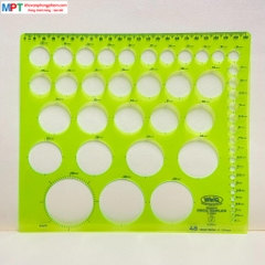 Thước vẽ hình tròn WinQ C-2004 (48 hình tròn 2-50mm)