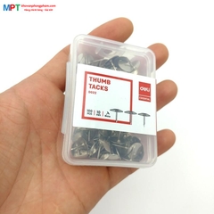 [THANH LÝ] Ghim mũ inox Deli 0022