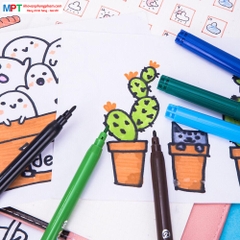 Bút dạ màu 18 màu Deli C10013