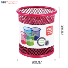 Cắm bút bằng sắt Deli 9153 nhiều màu