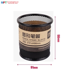 Cắm bút bằng sắt Deli 9172 màu đen