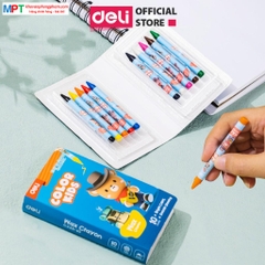 Bút sáp màu 10 màu Deli EC225-10 - Color Kids