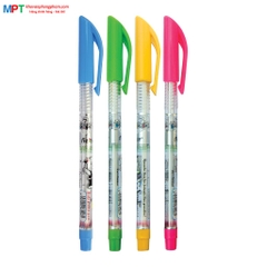 Hộp 25 bút bi Flexoffice FO-018 nét 0.38mm - Mực xanh