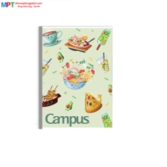 Vở kẻ ngang Campus Food 120 trang - Mua 10 quyển tặng 01 bút bi