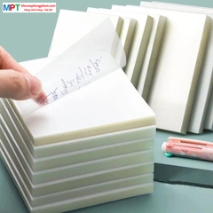 Giấy nhớ trong suốt 3x3 - Kích thước 76x76mm - 50 tờ/tập