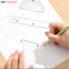 [Sơn Tùng M-TP Collection] Bộ Compa, eke Deli H610 chì bấm - Tặng 1 bút chì cao cấp