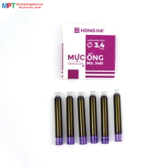 Ống mực Hồng Hà 3,4mm 3481 (Hộp 6 ống)