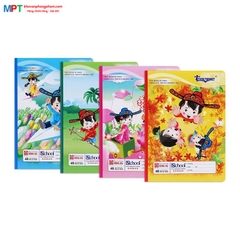 Vở 4 Ô ly Hồng Hà 48 trang Trạng Nguyên 0555 - Định lượng 100gsm, Giấy vàng chống lóa mỏi mắt - Mua 10 quyển tặng 1 bút chì