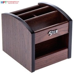 Cắm bút gỗ HX-1015 - Kích thước: 135 x 125 x 128mm