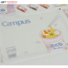 Túi đựng tài liệu có khóa Zip Campus Kawaii A4